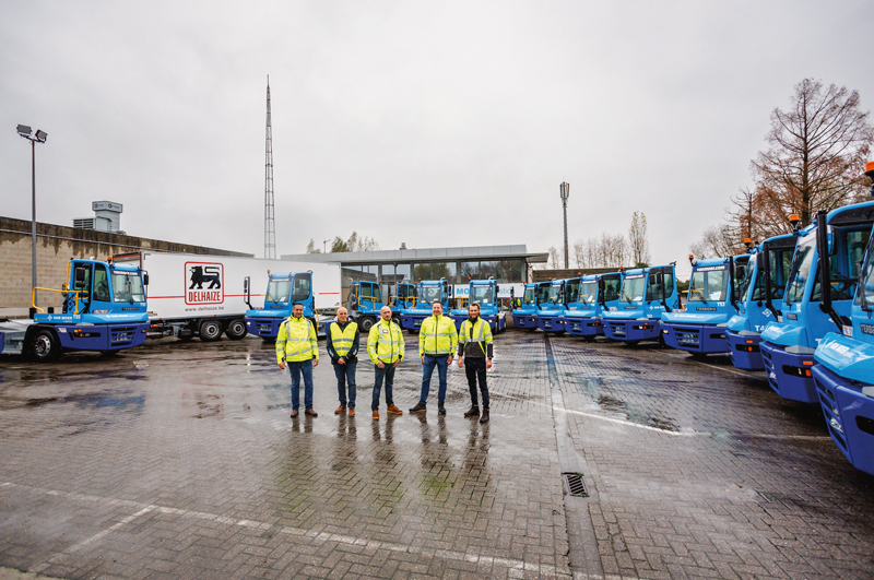 Van Moer Logistics strengthens Delhaize operations with 14 Terberg terminal tractors